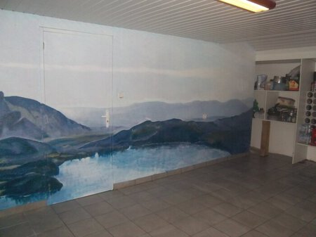 Fresque murale à l'acrylique 5 mètres de long/2,20 mètres de haut
